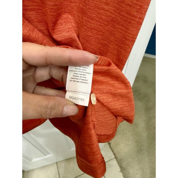 Men’s Walter Hagen Essentials Space Dye Solid Golf Polo in Orange - Size XL - Picture 7 of 9